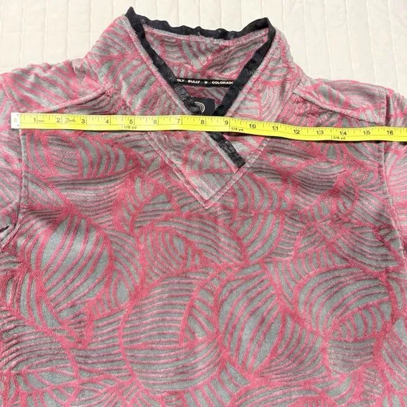 Wooly Bully Wear Colorado Woman's Micro Fleece Sweater Pullover Small - Picture 6 of 9